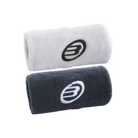 Muñequera Bullpadel Blanco/Azul Lavado 2023 2 Pack