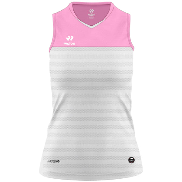 Walon Padel White / Pink Competition Basic, sin Mangas