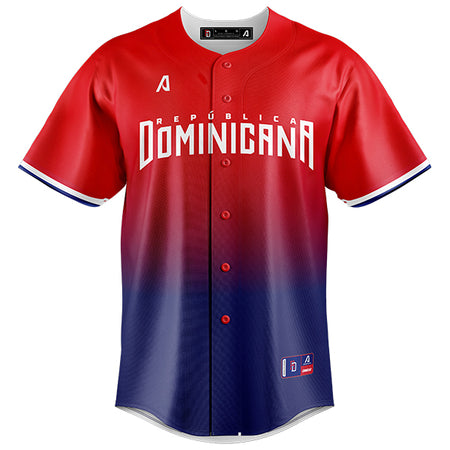Jersey Original Arrieta, Selección Dominicana de Beisbol. Versión Roja Gradiente