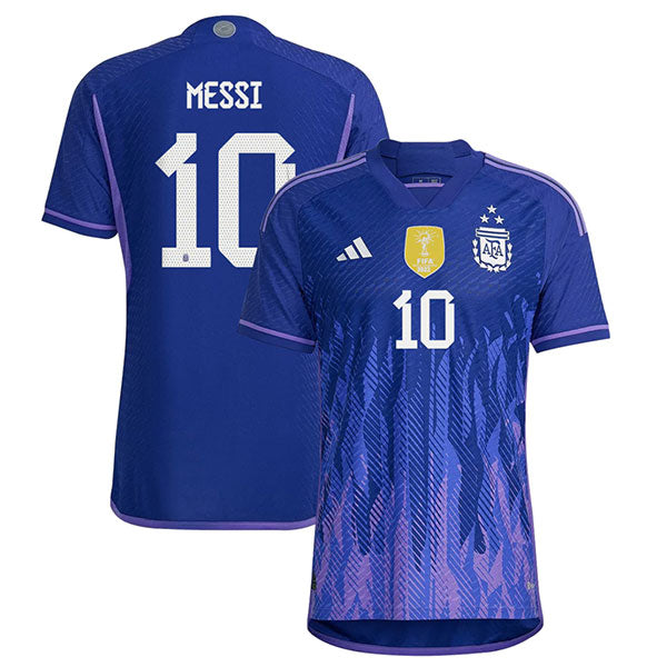 Camiseta Argentina Campeones del Mundo QATAR 2022  - Messi - Away (replica)