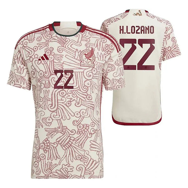 Camiseta QATAR 2022 Mexico - H. Lozano - Away (replica)