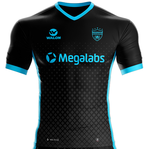 Camiseta Walon Alterna, Atlético Pantoja Champions League 2021 versión Black and blue