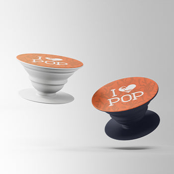 Popsocket I Love POP Naranja
