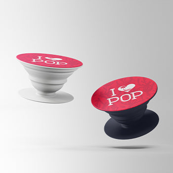 Popsocket I Love POP Rojo