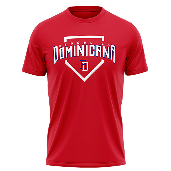 Oficial fan Tshirt Rojo, Equipo Dominicano Clásico Mundial de Béisbol 2023