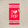 Toalla I Love POP - Roja