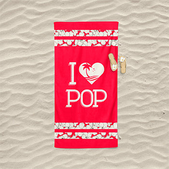 Toalla I Love POP - Roja